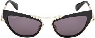 Max Mara Smoke Cat Eye Ladies Sunglasses MM0172 01A 53