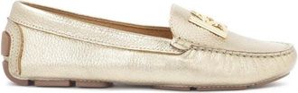 Kazar Gouden mocassins op een comfortabele zool - Dames - Loafers - Geel - 38 EU - Leer - Schoenen
