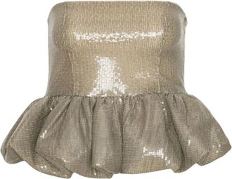 Rotate Rotate Top - Dames - Tops zonder mouwen - Beige - L - Tops