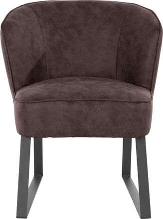 Exxpo Sofa Fashion Sessel »Americano, Loungesessel« mit Keder und Metallfüssen, Bezug in verschiedenen Qualitäten, 1 Stck