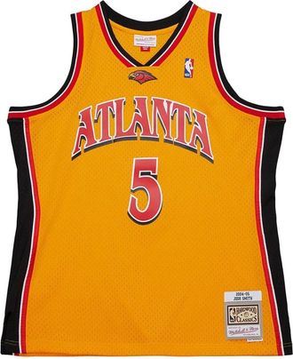 Mitchell & Ness Atlanta Hawks Josh Smith Jersey - Heren - Fitness - Geel - S - Fitness