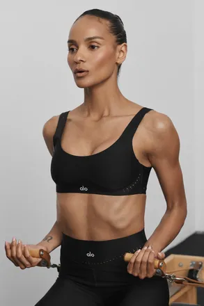 Alo | Airlift Superstar Bra in Black, Size: Medium