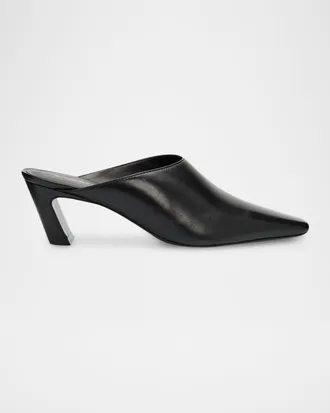 Stuart Weitzman 50mm Stassi Leather Mules