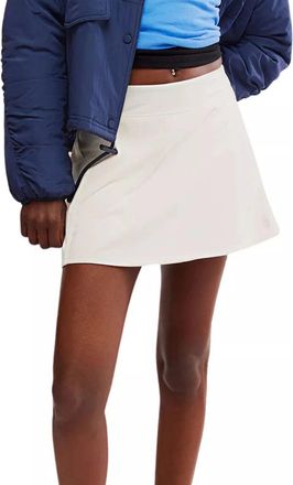 Free People Never Better Volley Skort Womens White Stretch Activewear DSGL562