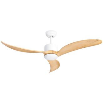 Forlight Forlight - Ventilador De Techo Cero, 6 Velocidades, Mando A Distancia Incluido, Blanco, Funci&oacute;n Verano/invierno