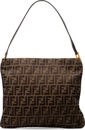 Fendi Pre-owned Fendi Zucca Canvas Shoulder Bag Ladies 4CHI5ZO466NOMJVA