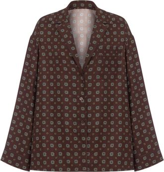 Moschino Silk Shirt - women - Silk - 42 - Brown