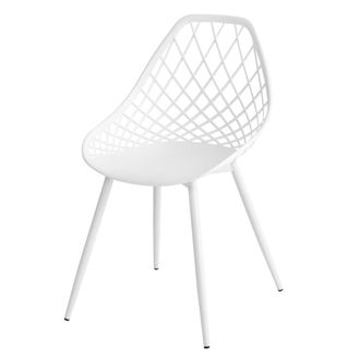 Koketto Home Silla de comedor y cocina de polipropileno blanca