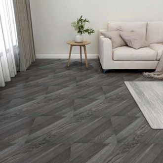vidaXL vidaXL Tavole per Pavimenti 55 pcs Grigio 5,11 m&sup2; PVC