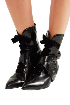 Philosophy di Lorenzo Serafini Black Leather Ankle Boots Size 38