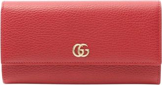 Gucci Pre-owned Wallets, female, Red, Size: ONE SIZE Pre-owned GG Marmont Continental Wallet