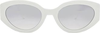 Marc Jacobs Grey Mirrorshade Silver Cat Eye Ladies Sunglasses MARC 694/G/S 0HYM/IC 54