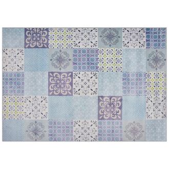 Beliani Beliani - Alfombra De Tejido Multicolor 160 X 230 Cm Patchwork Rectangular Coastal Inkaya