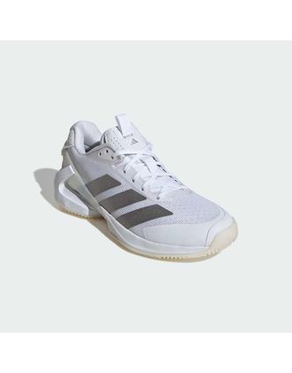 adidas Adizero Ubersonic 5 Clay - Sneakers bianco nuvola/argento metallizzato