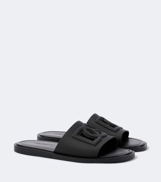 Dolce & Gabbana DG cutout slides