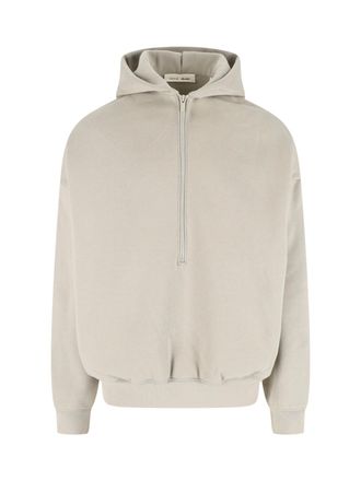 Fear of God Grey Half-Zip Property Of Essentials Hoodie