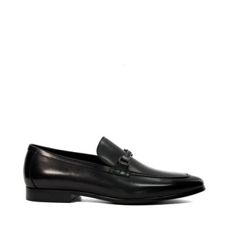 Dune London Mens Scilly - Snaffle Trimmed Loafers - Black material_leather1 - Size UK 10