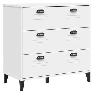 Berkfield Home Drawer Cabinet VIKEN White Engineered Wood