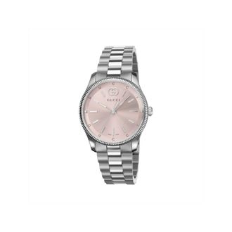 Gucci Accessoires, Dames, Roze, ONE Size, G-Timeless 29 mm roestvrijstalen kast