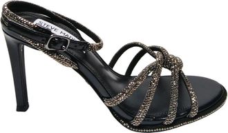 Steve Madden Ecopelle sandalen met hak - Dames - Sandalen met hakken - Zwart - 35 1/2 EU - Schoenen