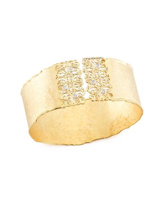 I.Reiss Company 14K 0.12 Ct. Tw. Diamond Cuff Bracelet
