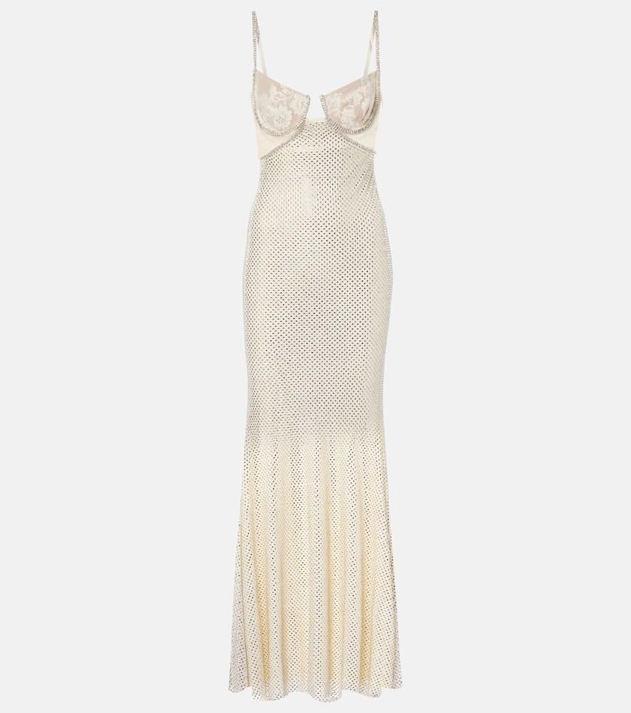 Robe Soirée Longue Bboninedress - Dentelle Et Mousseline - Taille Empire - Mariage/Cérémonie - Multi-Tailles
