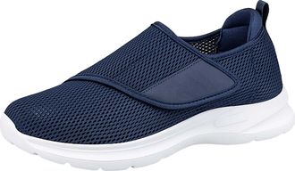 Generic Extra Wide Fit Shoes for Women,Wide Fit Shoes Womens,Adjustable Strap Orthopedic Breathable Trainers Ladies Elderly Wide-Fitting Slipper,Lightweight W