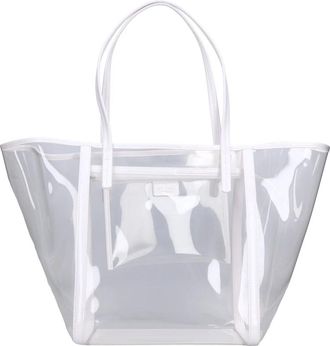 by FAR Plexi Bag - Dames - Shoppers - Wit - ONE Size - Leer - Tassen