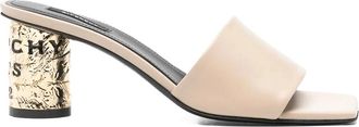 Givenchy Tape Heeled Leather Mules