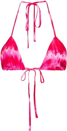 P.A.R.O.S.H. tie-dye silk bralette - women - Silk - S - Pink