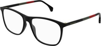 Gucci Vierkant Optisch Montuur - Heren - Brillen - Zwart - 55 MM - Accessoires