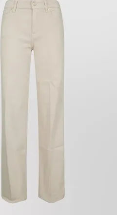 7 For All Mankind denim high-rise wide-leg jeans