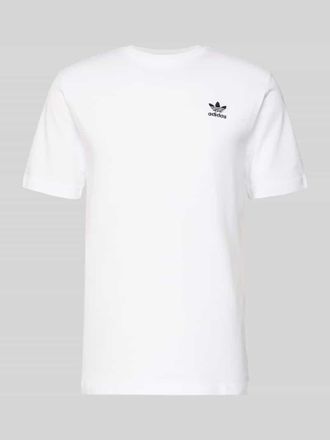 adidas Originals T-Shirt mit Label-Stitching in Weiss, Gr&ouml;&szlig;e XL