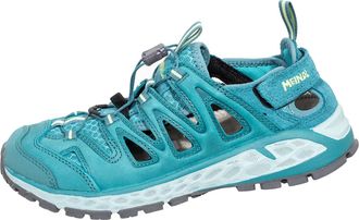 Meindl Outdoorschuh MEINDL Meindl Brindisi Lady Comfort fit PW, Damen, Gr. 36, blau (t&uuml;rkis, gelb), Mesh, Nubukleder, unifarben, Basic, Schuhe Outdoorschuh, 