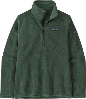 Patagonia Better Sweater 1/4 Zip Fleecepullover f&uuml;r Damen | gr&uuml;n
