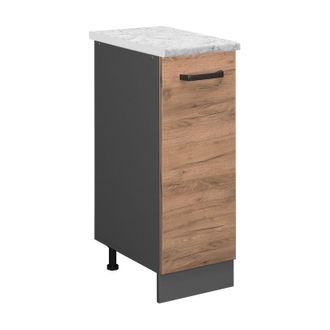 Vicco Armario De Farmacia R-line, Roble Dorado, 30 Cm Et M&aacute;rmol