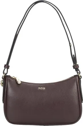 HUGO BOSS Mini Numah Leather Shoulder Bag in Open Purple at Nordstrom