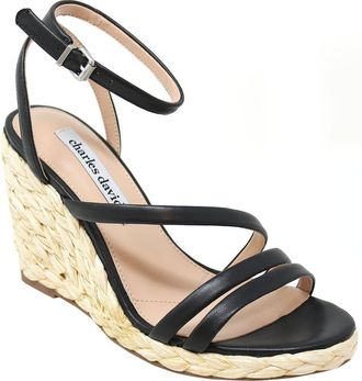 Charles by Charles David Rylee Leather Wedge Sandal