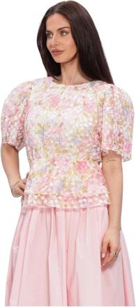 Y.A.S Y.a.s, Overhemden, Dames, Veelkleurig, XL, Polyester, Leanna SS Top
