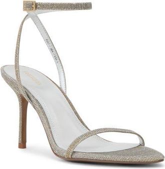 Reiss Ankle Strap Pointed Toe Sandal in Silver at Nordstrom, Size 10.5Us