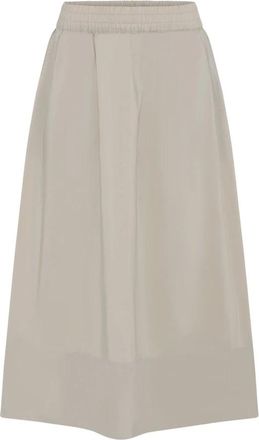 In Front IN Front, Rokken, Dames, Beige, L, Katoen, Eenvoudige A-lijn Rok Zand