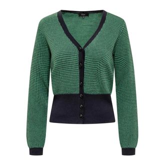 Fay Cardigans, female, Multicolor, Size: L Long-sleeved Cardigan
