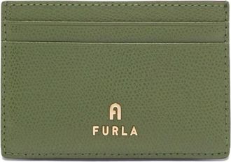 Furla Camelia leather card-holder - women - Leather - One Size - Green