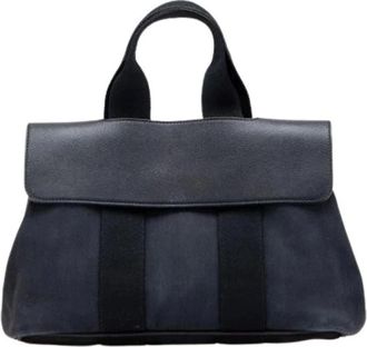 Hermès Pre-owned Handbags, female, Black, Size: ONE SIZE Pre-owned Canvas Handbag