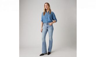 Levi's 726 High Rise Flare Jeans - Womens - 23X30 - Blue