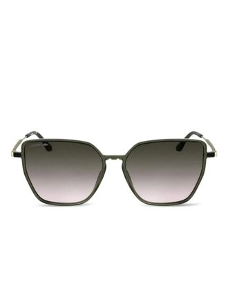 Lacoste geometric-frame sunglasses - Black