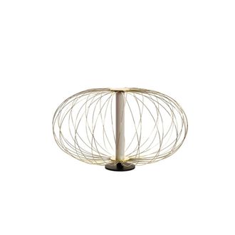 MondoViro L&aacute;mpara de mesa LED de metal dorado Mizar STS