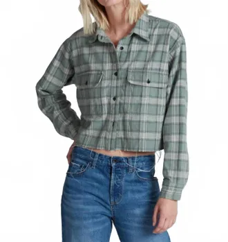 ASKK NY Crosby Flannel Shirt In Green