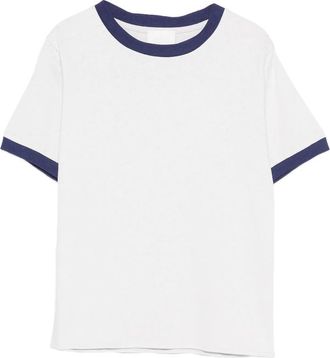 A.P.C. A. p.c. Contrasting-trim T-shirt