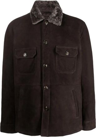 Barba Jassen, Heren, Bruin, L, Stijlvolle Jassen voor Mannen